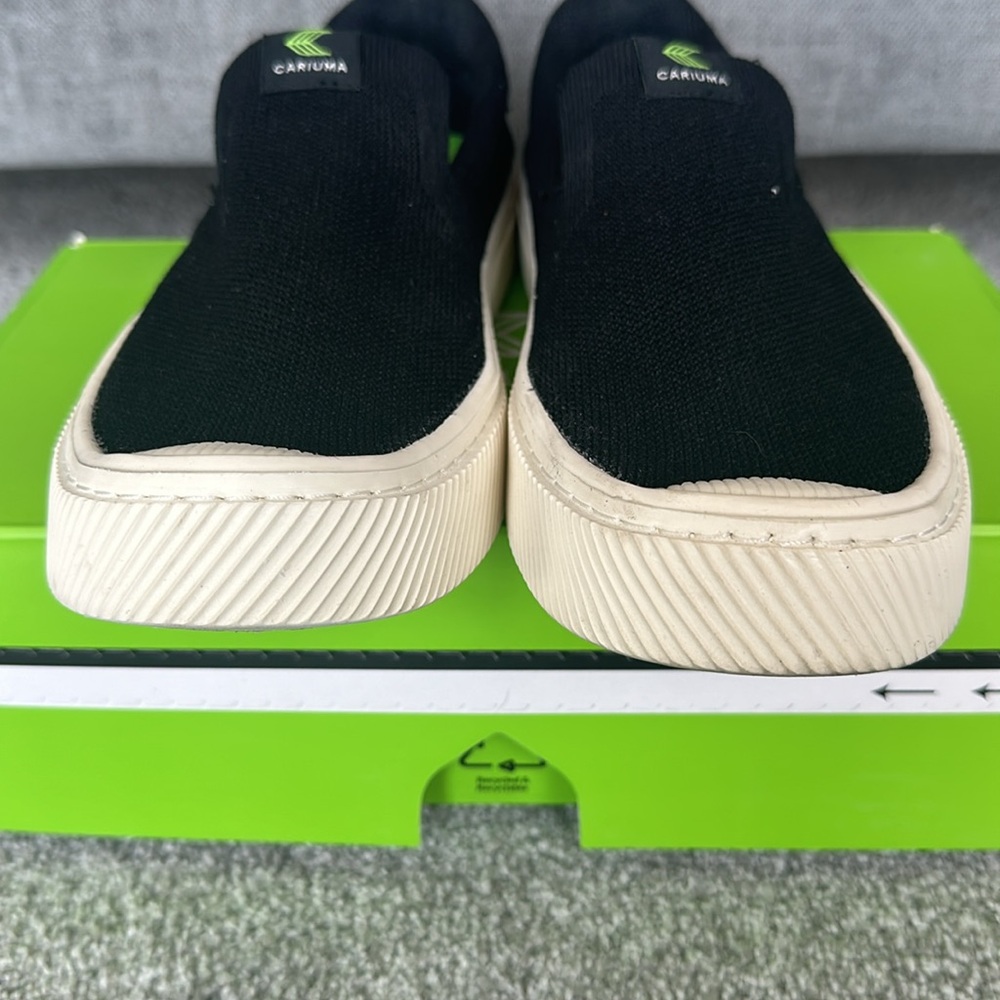 Cariuma Slip On Black Knit Sneaker - Picture 4 of 5
